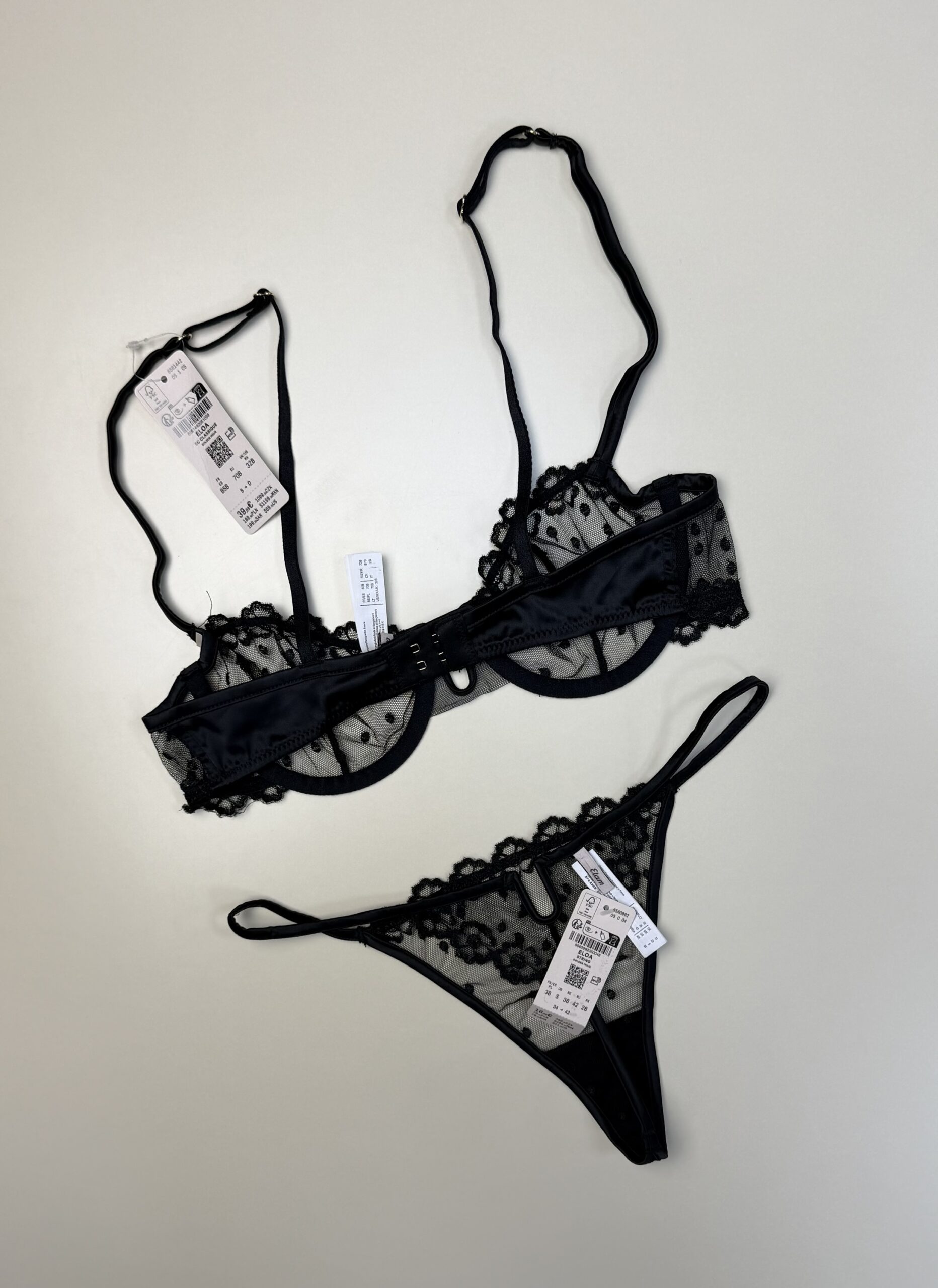 Ensemble 2 pcs Etam" Eloa noir bas string " – Image 3