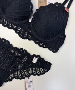 Alternative view of Ensemble 2 pcs Etam" étreinte N°2 classique bas tanga  " noir
