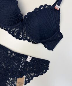 Alternative view of Ensemble 2 pcs Etam" étreinte bas culotte " bleu nuit