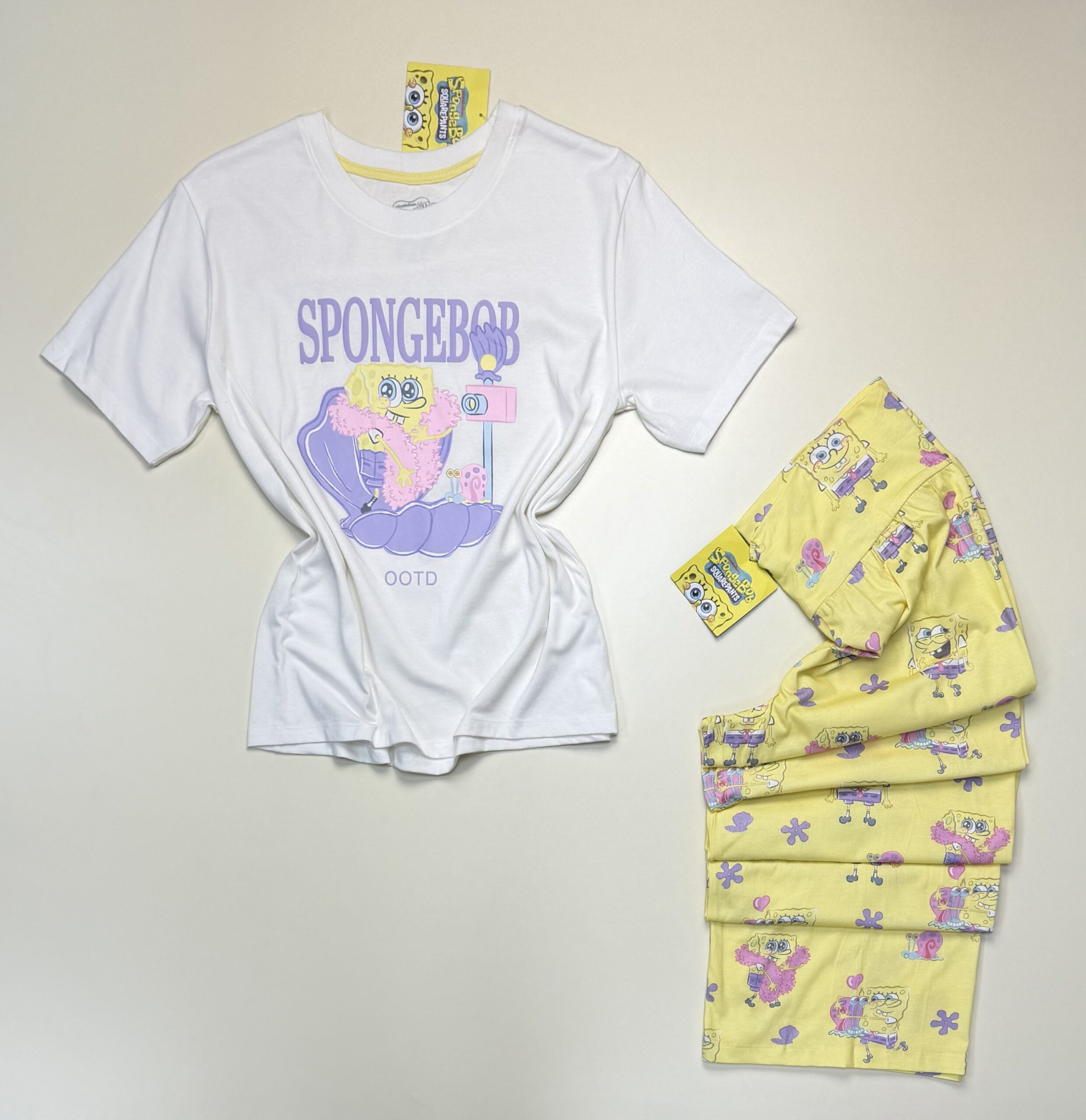 Pyjama haut demi manche - Primark - SPONGE BOB – Image 2