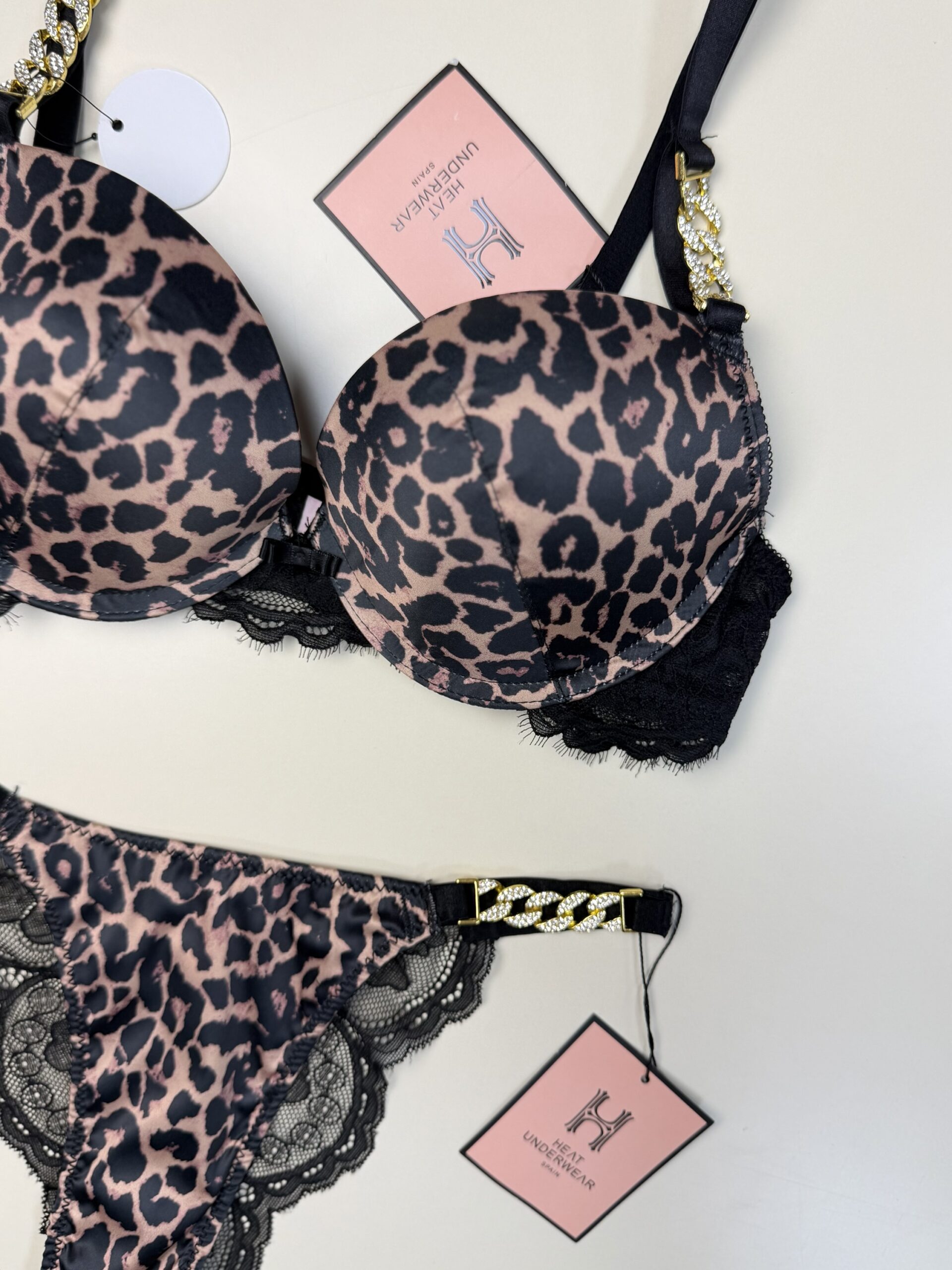 Ensemble 2 pcs - H - double éponge " Léopard " – Image 4