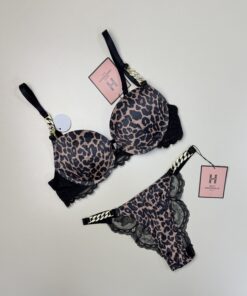 Ensemble 2 pcs - H - double éponge " Léopard "
