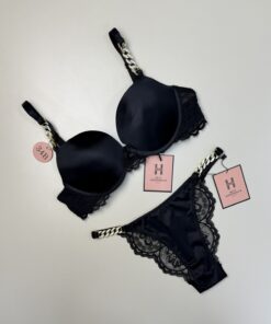Ensemble 2 pcs - H - double éponge " Noir "