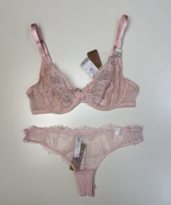 Ensemble 2 pcs Etam" Grace sc classique bas poudrée tanga "