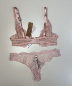 Alternative view of Ensemble 2 pcs Etam" Grace sc classique bas poudrée tanga "