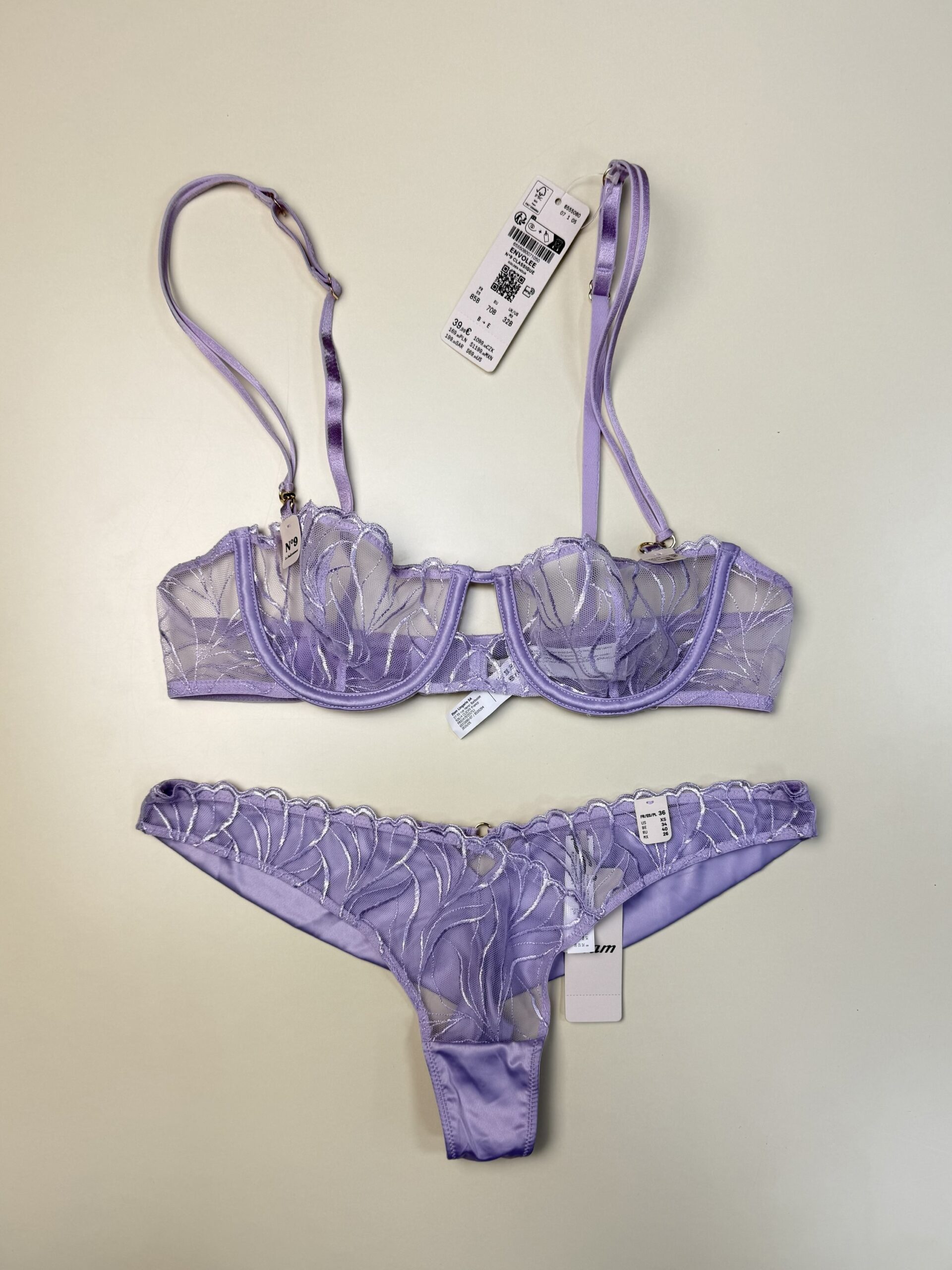 Ensemble 2 pcs - Etam - envolée n 9 classique bas tanga