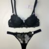 Ensemble 2 pcs - Etam - Prélude n 5 coque fine bas string - noir
