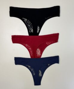 Alternative view of Pack de 3 culottes en coton -H-