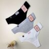 Pack de 3 strings  en coton -H- Amour