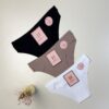 Pack de 3 culottes invisibles "Noir, beige foncé, blanc" -H-