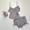 Short bustier "Taupe" -Newyorker"