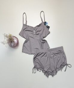 Short bustier "Taupe" -Newyorker"