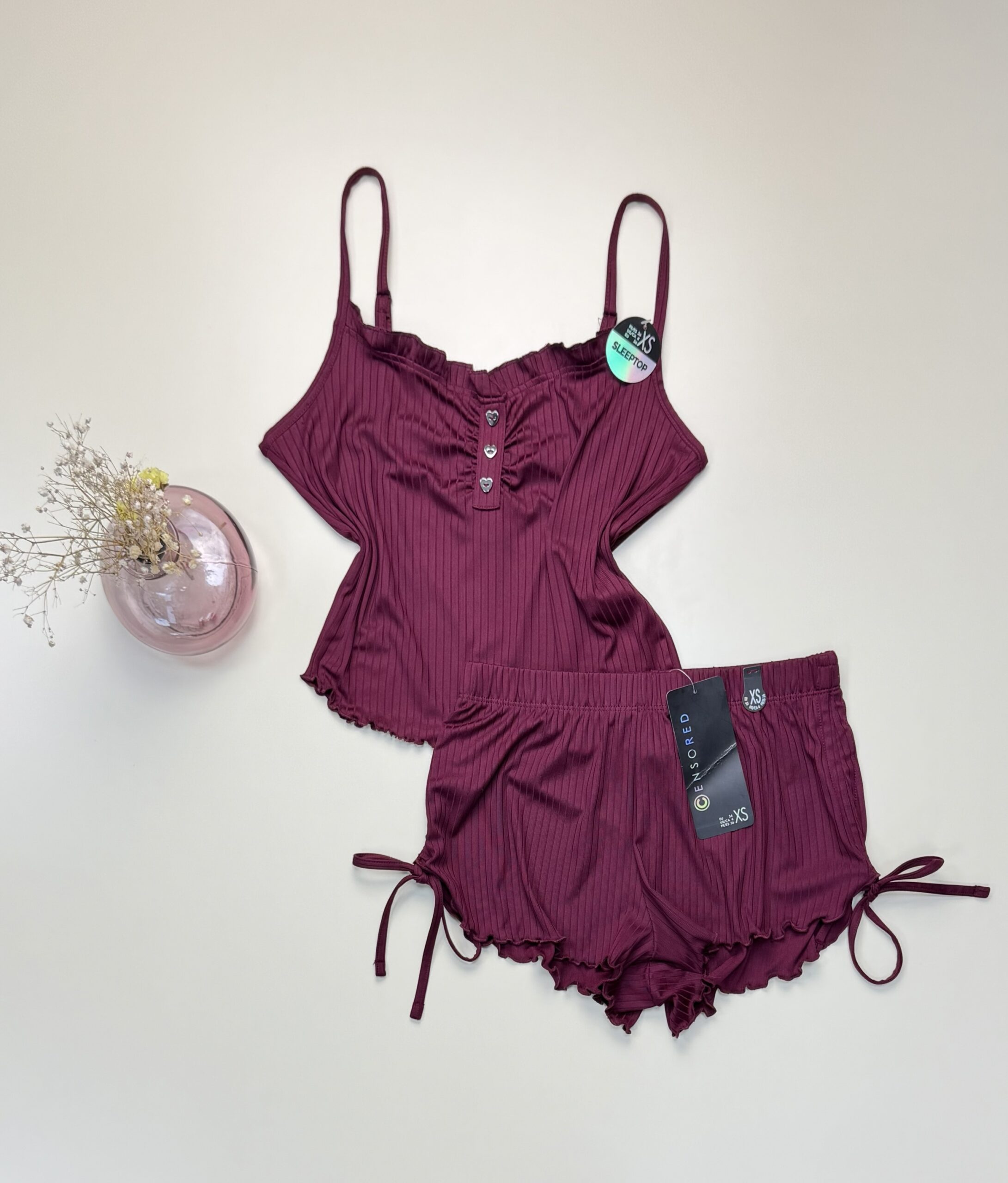 Short bustier « Bordeaux » -Newyorker »