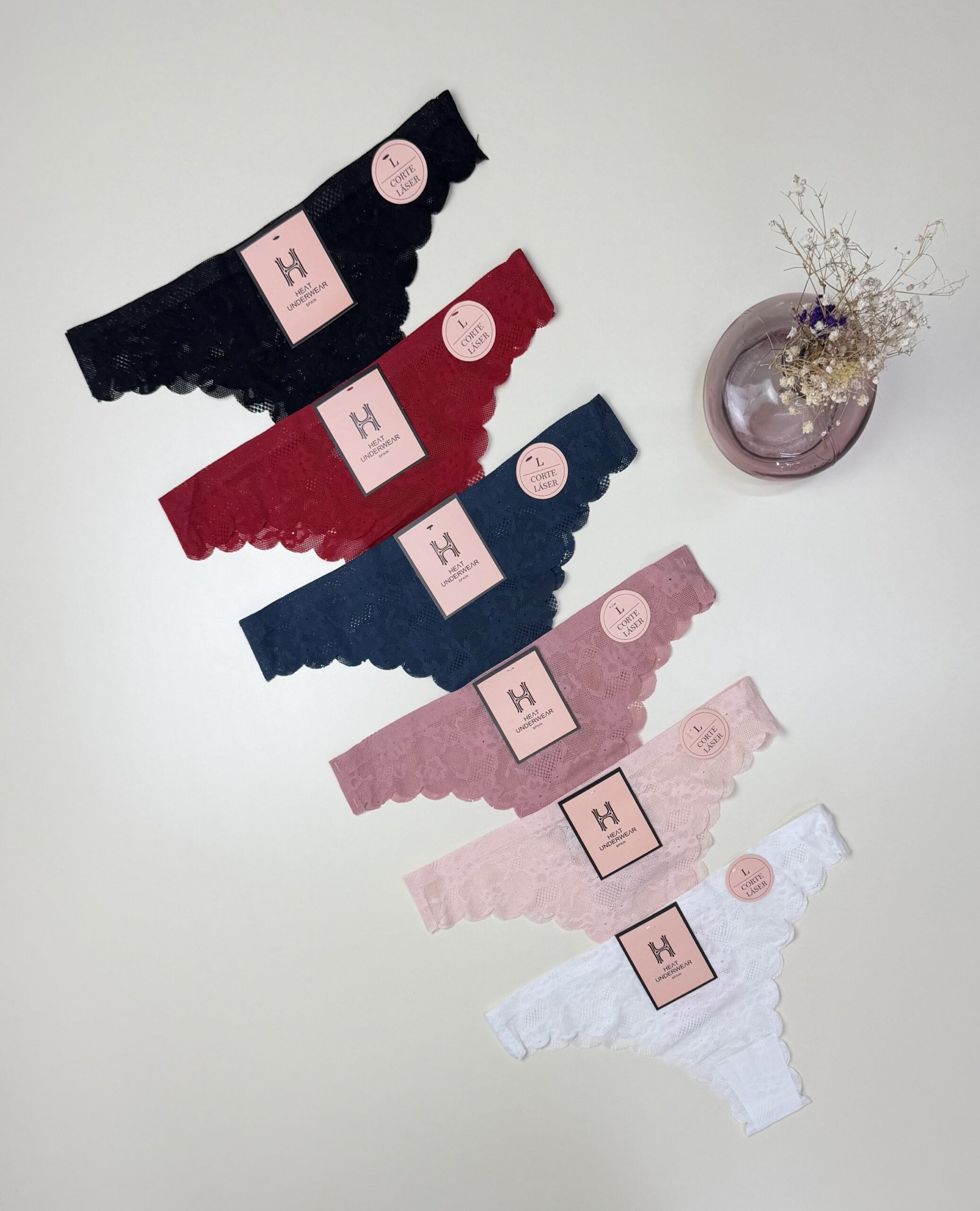 Pack de 6 culottes - H - CORTE LASER