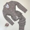 Pyjama boutonné manche longue " Leopard " -TRESS-