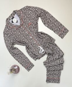Pyjama boutonné manche longue " Leopard " -TRESS-
