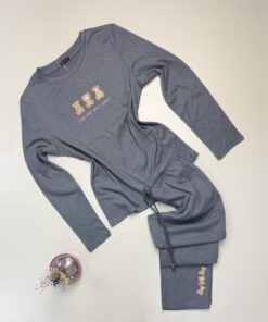 Pyjama manche longue " Gris " -TRESS-