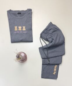 Alternative view of Pyjama manche longue " Gris " -TRESS-
