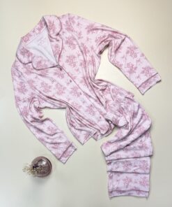 Pyjama boutonné manche longue "Rose à fleur " -PRIMARK-