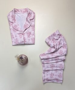 Alternative view of Pyjama boutonné manche longue "Rose à fleur " -PRIMARK-