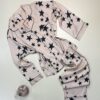 Pyjama boutonné en satin manche longue " Beige " -H-