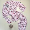 Pyjama boutonné en satin manche longue " Rose " -H-