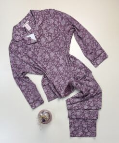 Pyjama boutonné manche longue " Violet " - H -