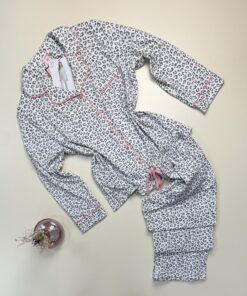 Pyjama boutonné manche longue " Leopard " - H -