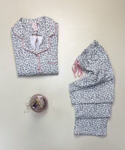 Alternative view of Pyjama boutonné manche longue " Leopard " - H -