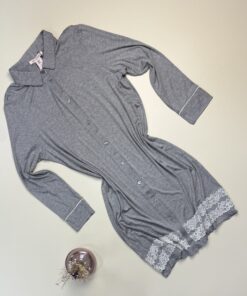 Chemise de nuit " Gris " -H-