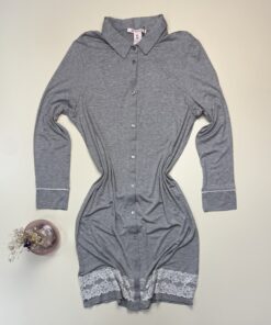 Alternative view of Chemise de nuit " Gris " -H-