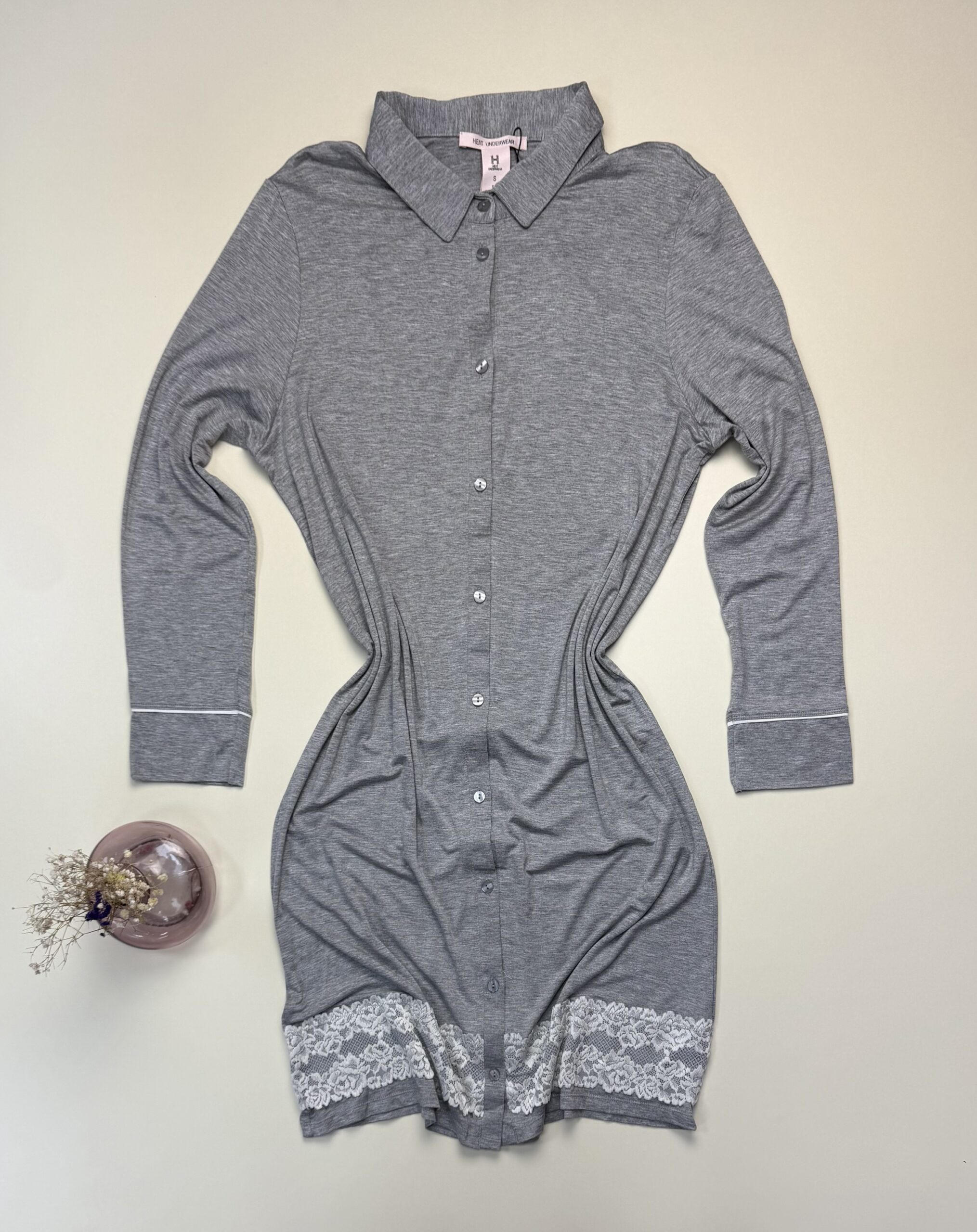 Chemise de nuit " Gris " -H- – Image 2