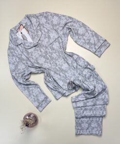 Pyjama boutonné manche longue " Gris " - H -