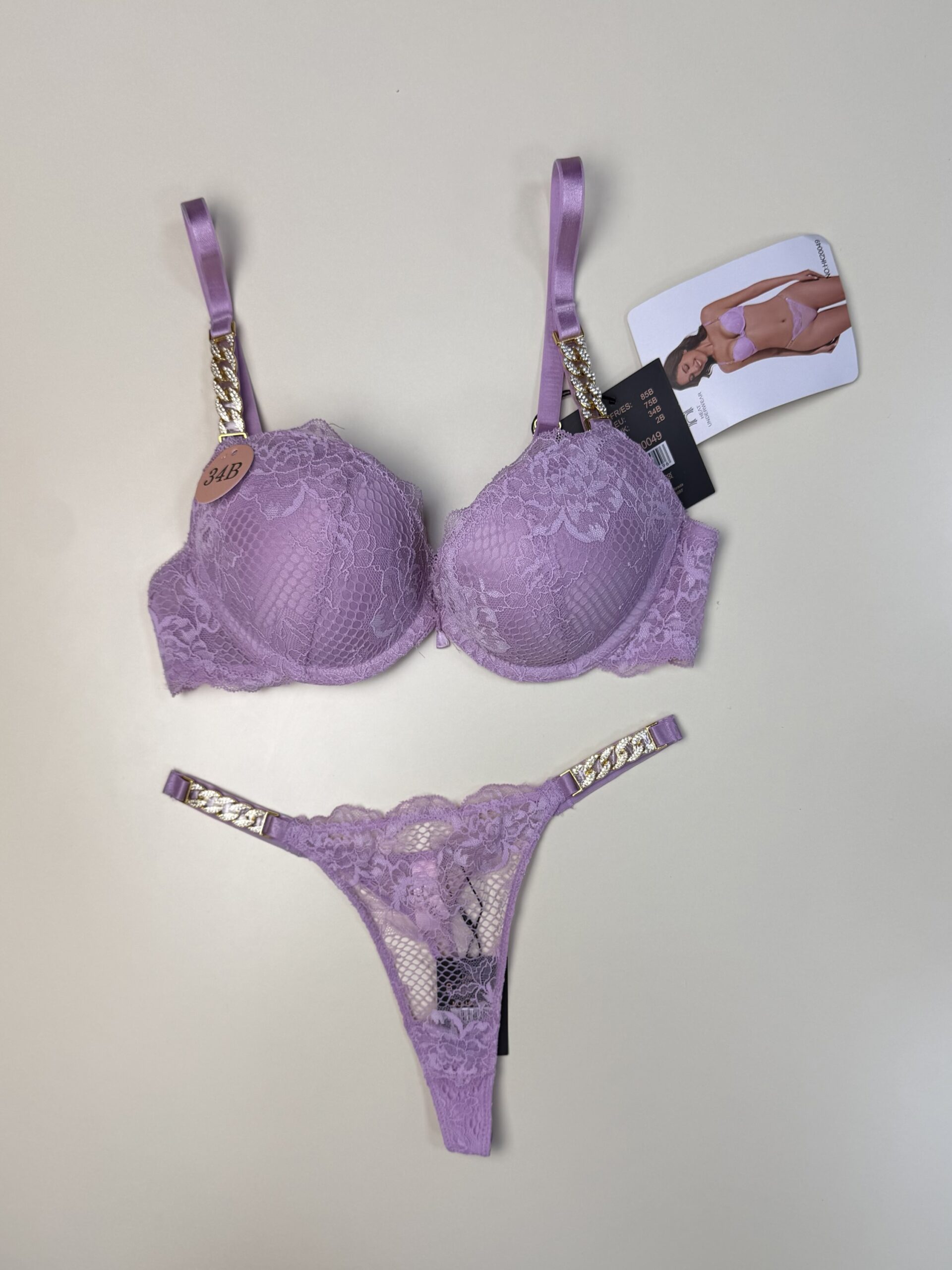 Ensemble 2pcs -H- Double éponge " Mauve " – Image 3