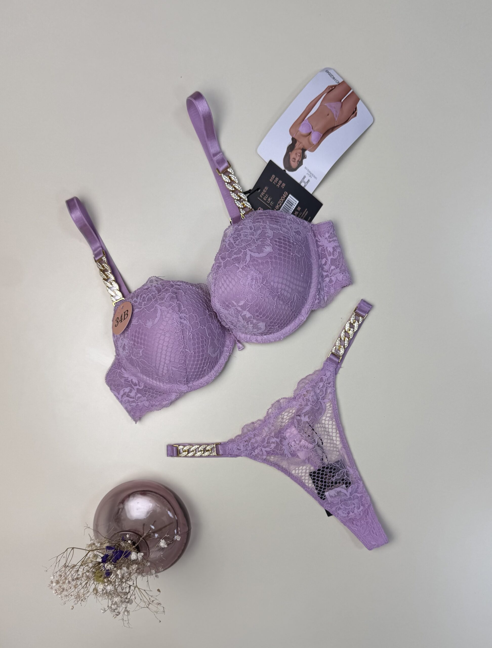 Ensemble 2pcs -H- Double éponge   » Mauve « 
