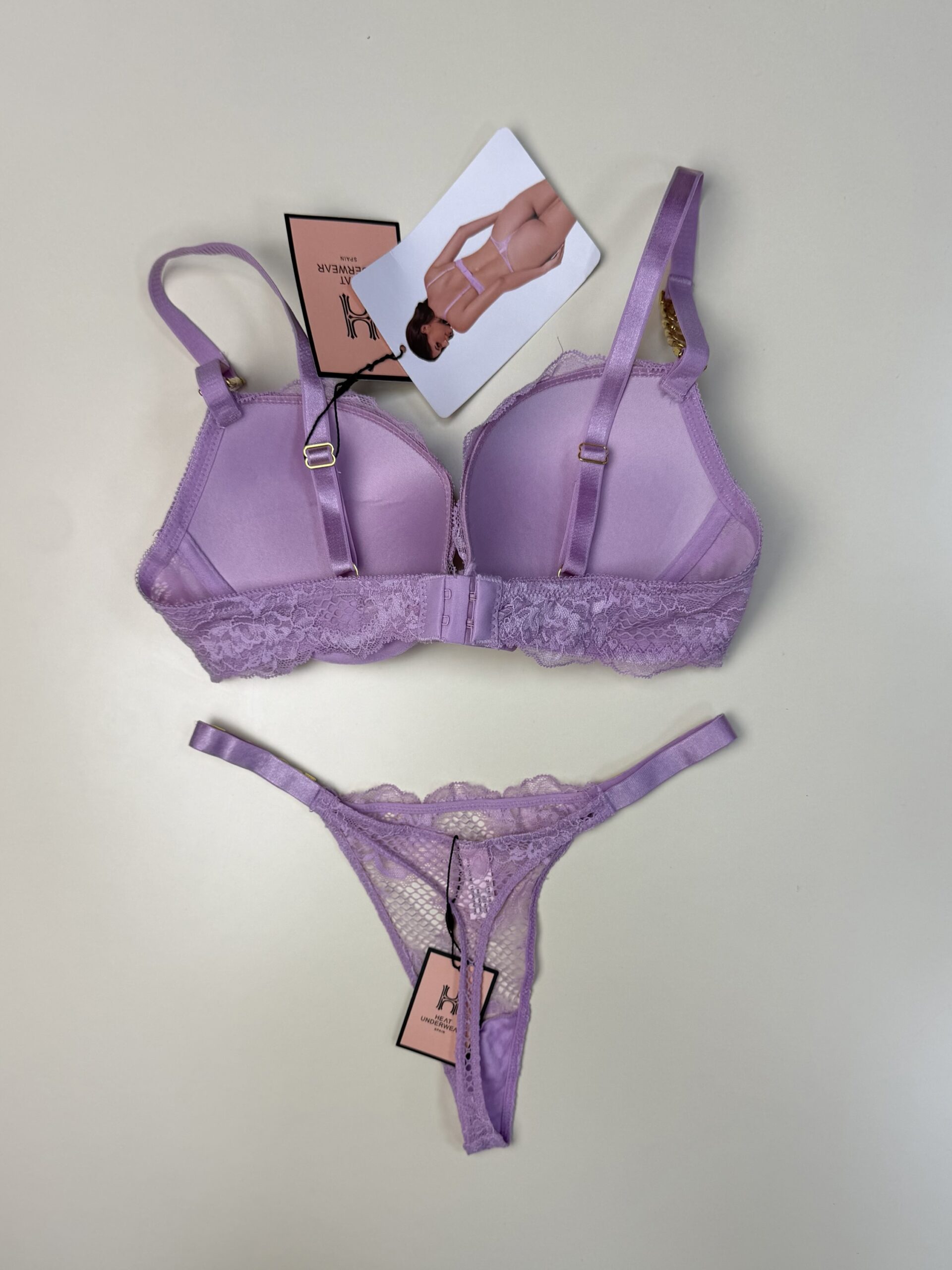 Ensemble 2pcs -H- Double éponge " Mauve " – Image 2