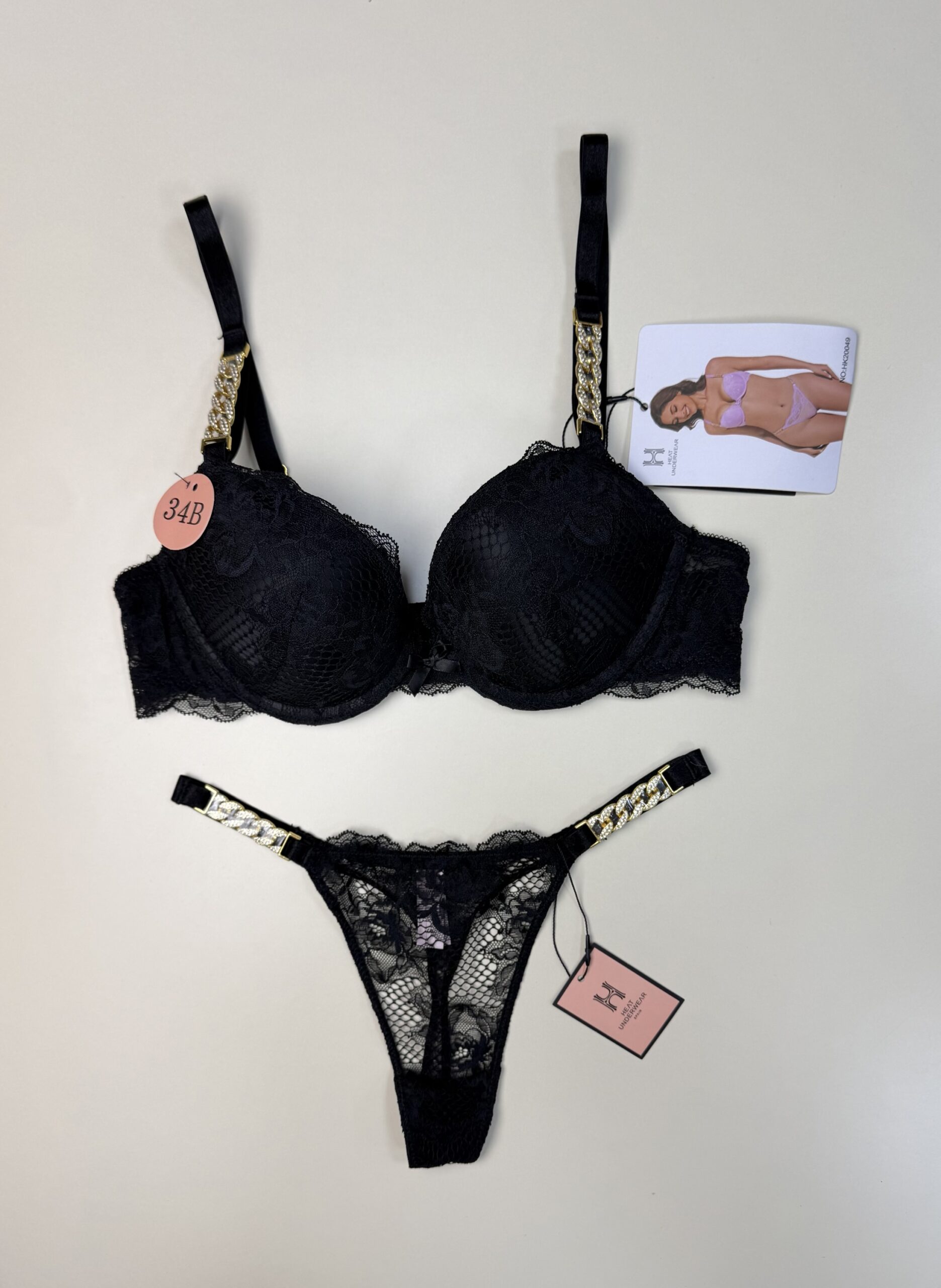 Ensemble 2pcs -H- double éponge " Noir " – Image 3