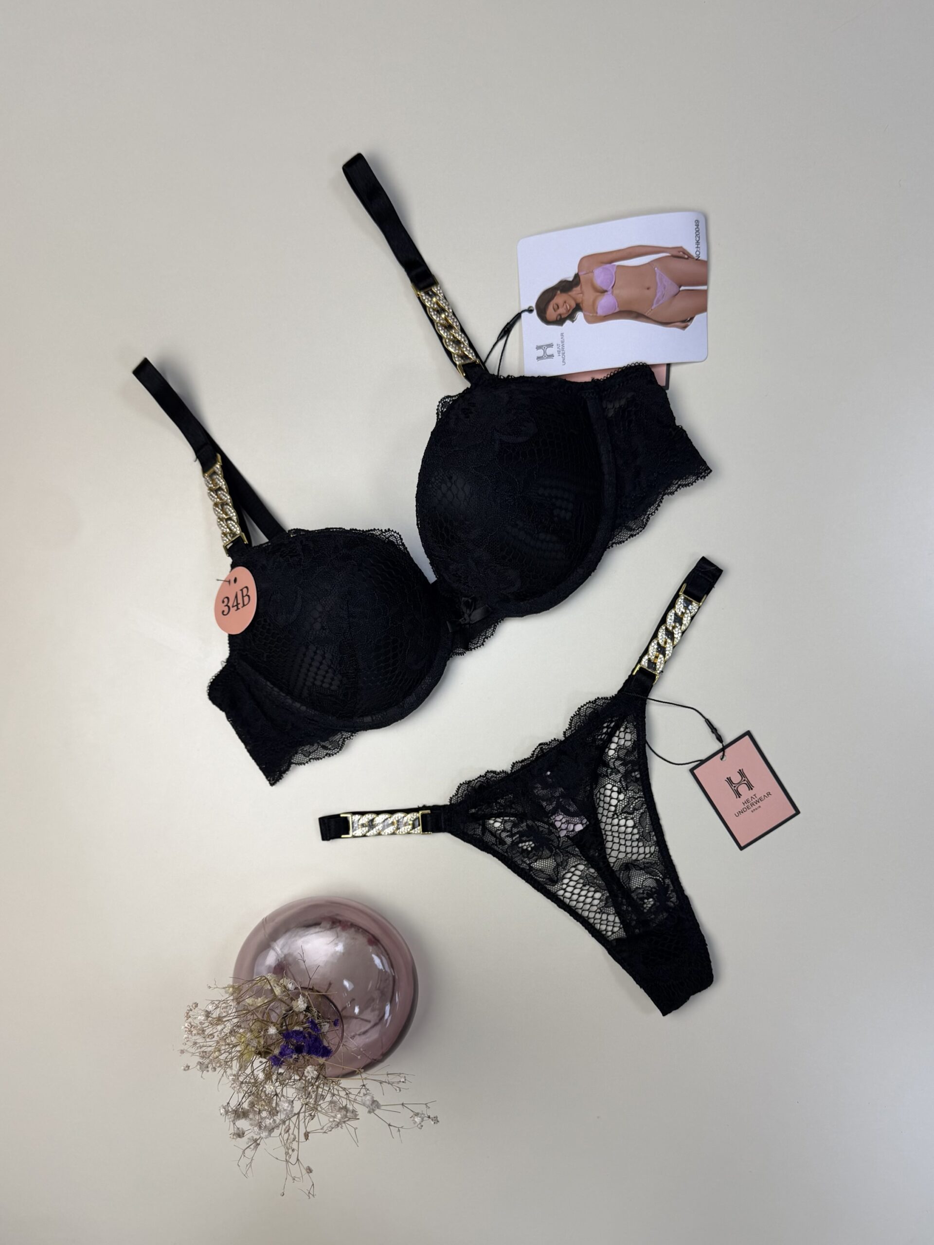 Ensemble 2pcs -H- double éponge " Noir "