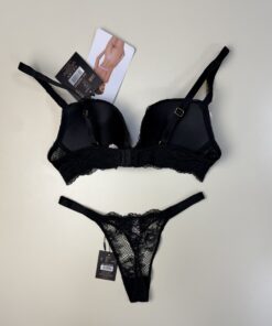 Alternative view of Ensemble 2pcs -H- double éponge " Noir "