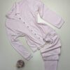 Pyjama boutonné haut manche longue - Tress - " à carreaux rose "