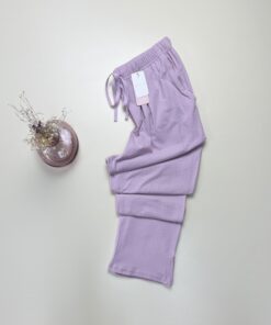 Bas de pyjama - Tress - Coton " Rose à petit point  "