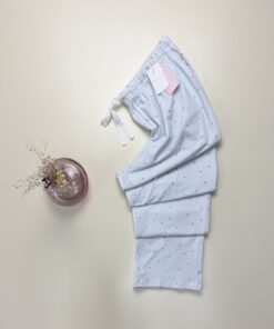 Bas de pyjama - Tress - Coton " Bleu à rayures "