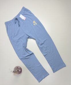 Alternative view of Bas de pyjama - Tress - Coton " Bleu à petit point "