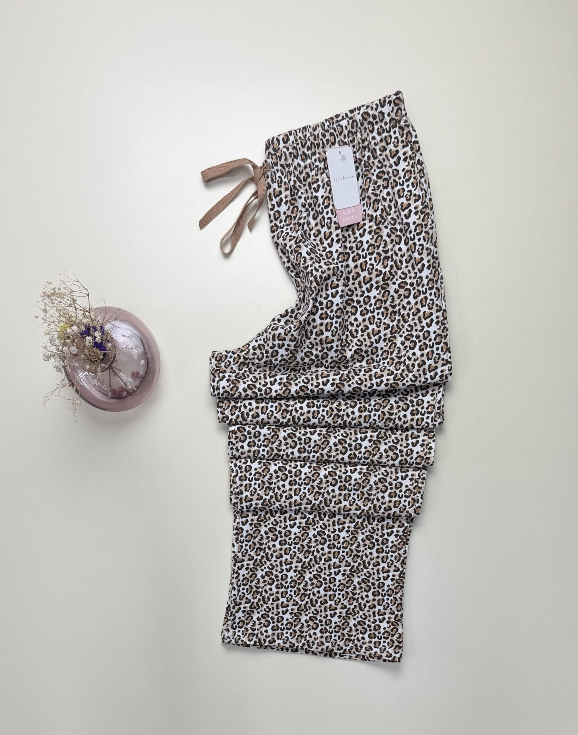 Bas de pyjama - Tress - Coton " motif léopard "