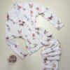 Pyjama boutonné Primark en velours " à motifs "