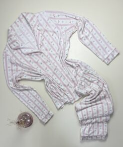 Alternative view of Pyjama boutonné Primark en velours " à fleurs "