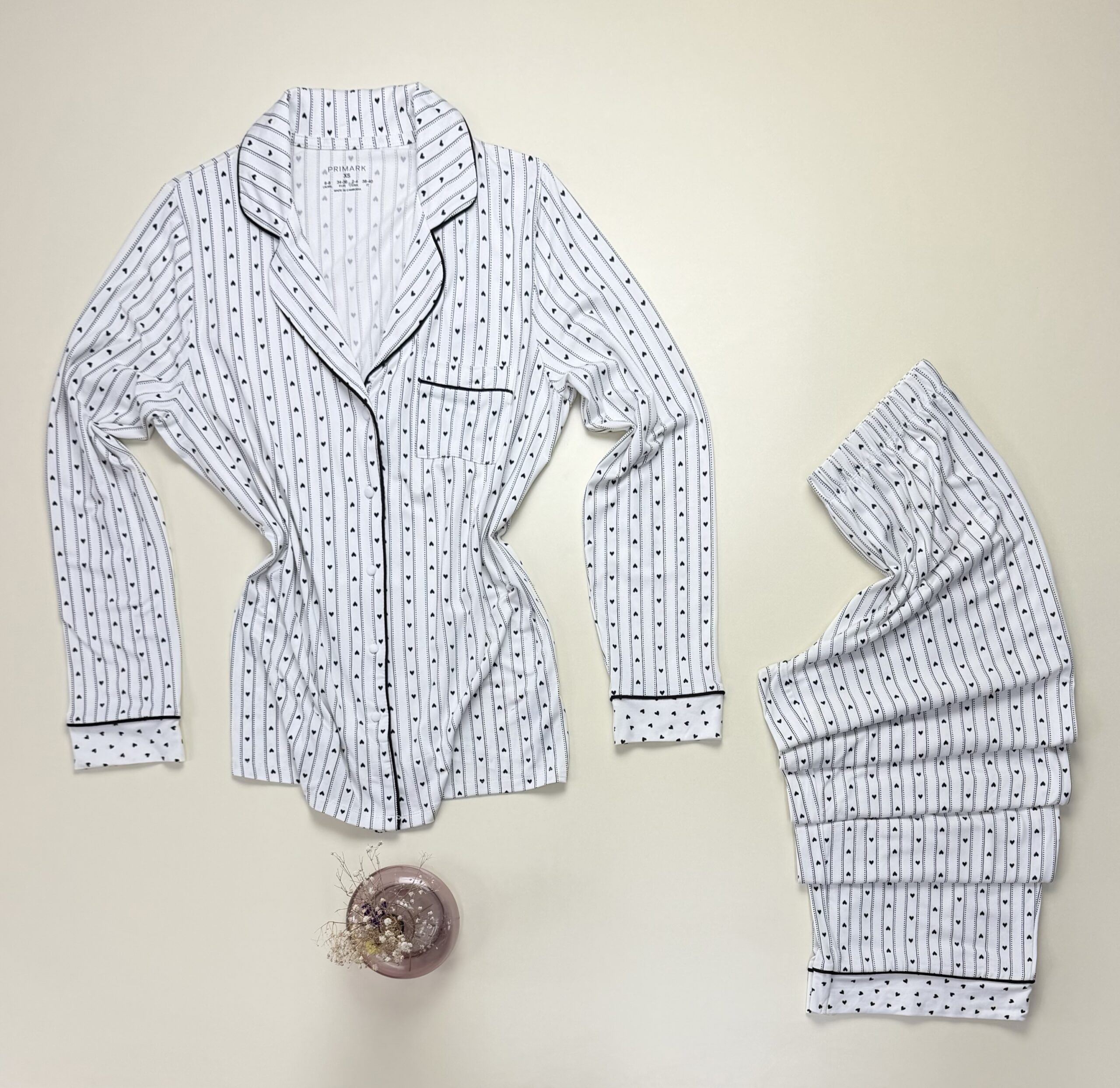 Pyjama boutonné Primark " Cœur " – Image 2