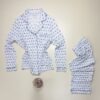 Pyjama boutonné Primark  " à motifs bleu "
