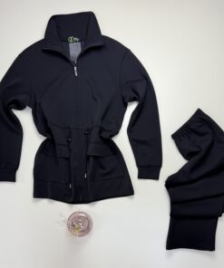 Ensemble jogging " Noir " - Tress -