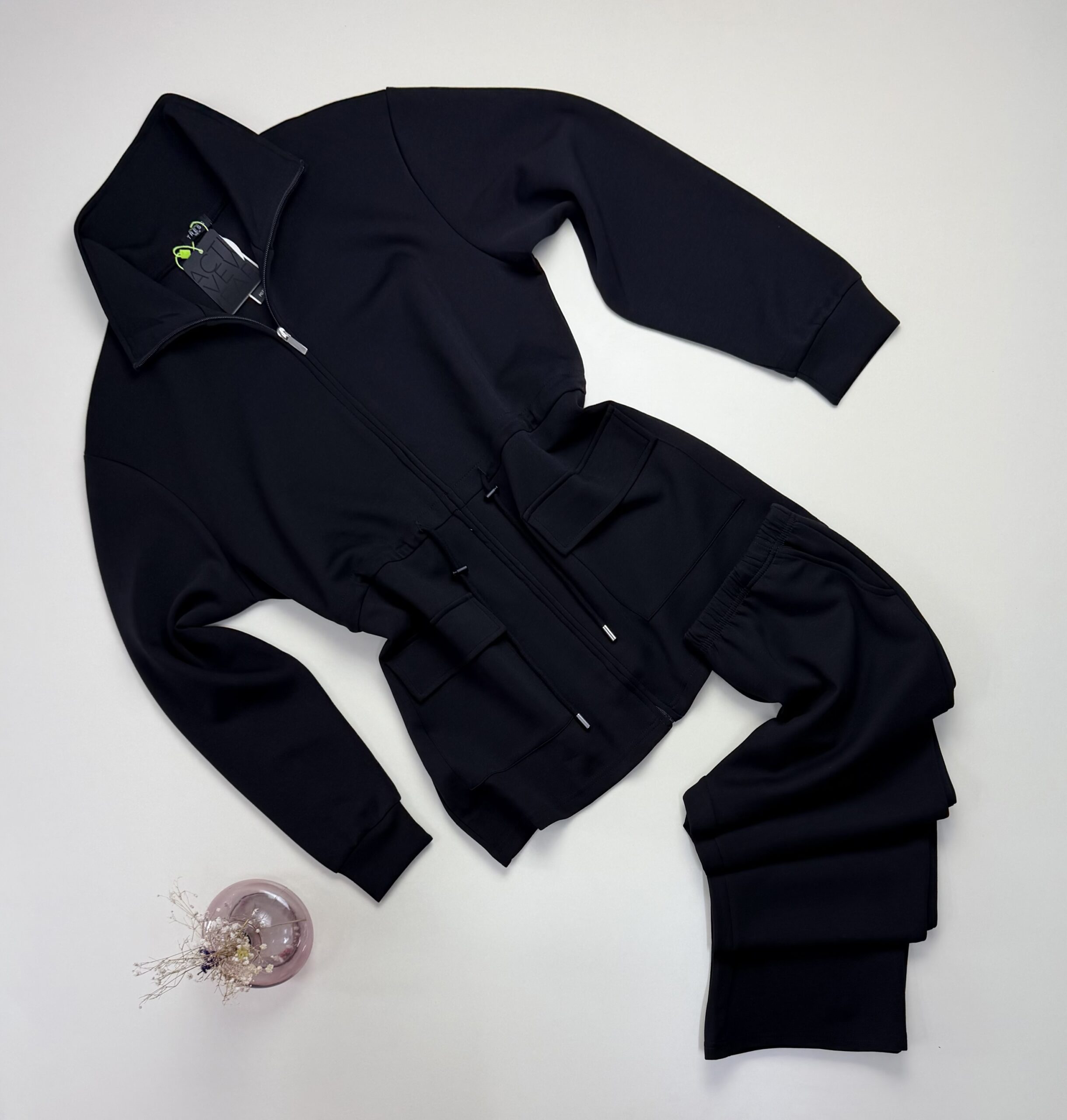 Ensemble jogging " Noir " - Tress - – Image 2
